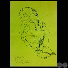NIÑOS DEL PARAGUAY, 1990 - Dibujos de ENRIQUE COLLAR